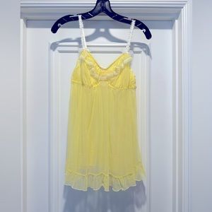 Yellow Babydoll VS lingerie